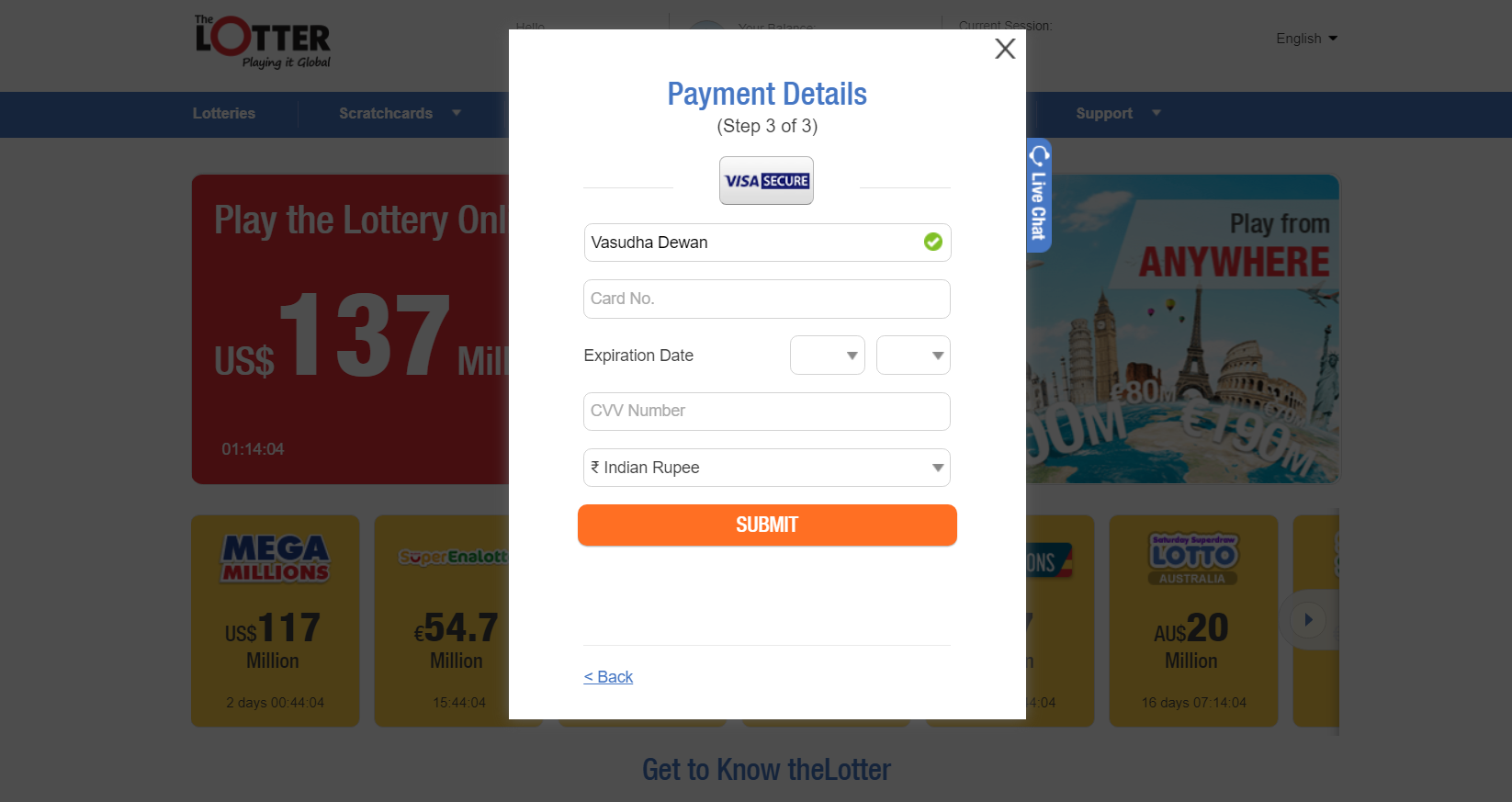 How to Deposit on The Lotter 3