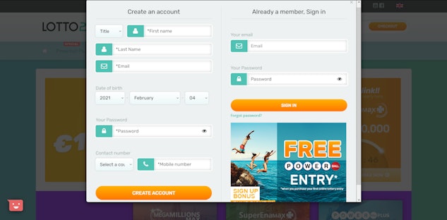 Lotto247 Registration