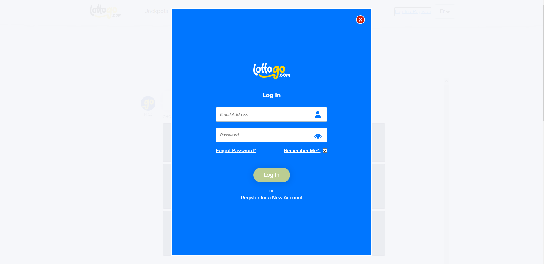 Lotto Go Registration 1