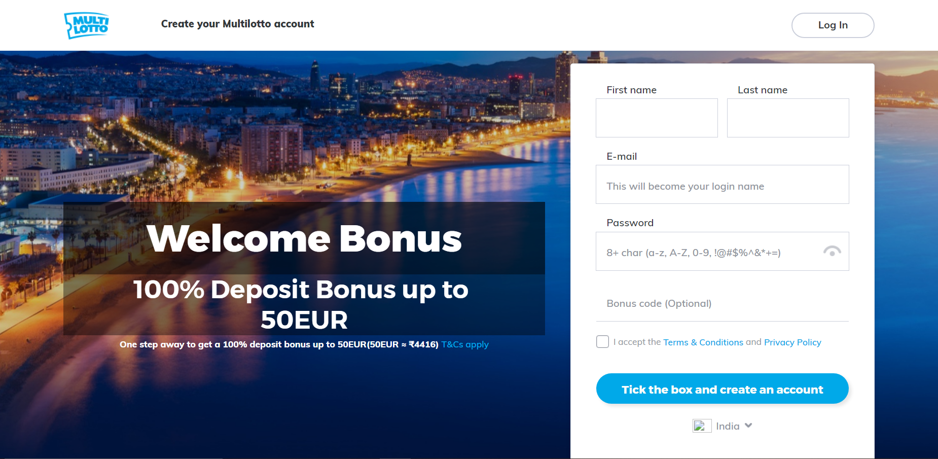 Multi Lotto Registration and Bonus